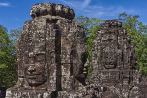 Angkor / Angkor Thom / Bayon / Figurentürme