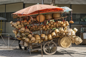 Vientiane / Korbwarenhändler