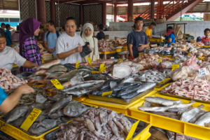 Sarawak / Kapit / Teresang Markt
